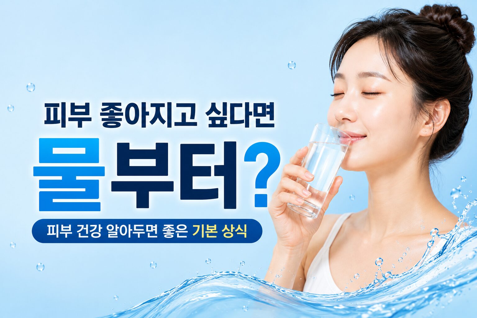 피부 좋아지고 싶다면 물부터
