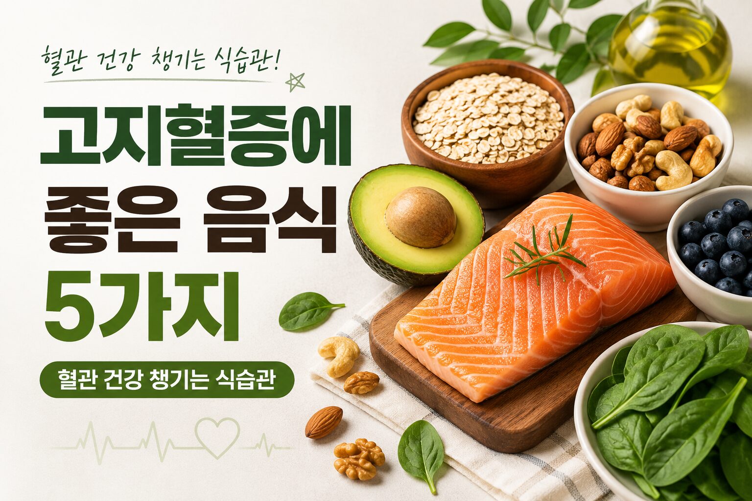 고지혈증에 좋은 음식 5가지